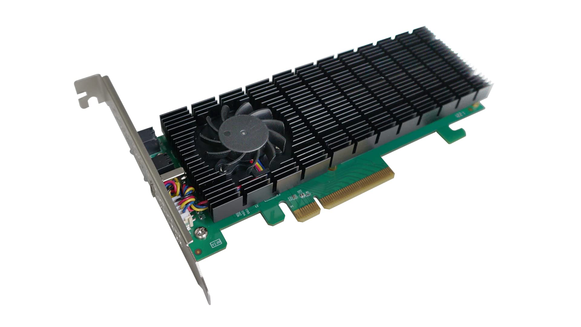 Highpoint Technologies 2 Port M.2 Ssd6202A Nvme Boot Raid Controller For Vmware Esxi & Virtualization Systems, Green